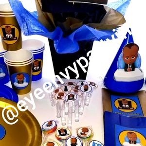 Black boy boss baby birthday package